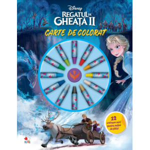 Disney. Regatul de gheață II. Carte de colorat. 12 creioane mici pentru mâini de pitici