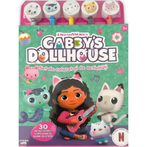 Gabby's Dollhouse. Set de colorat și de activități