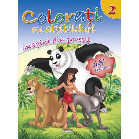 Colorați cu abțibilduri 2 - Imagini din povești