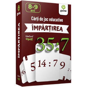 Împărțirea. Cărți de joc educative