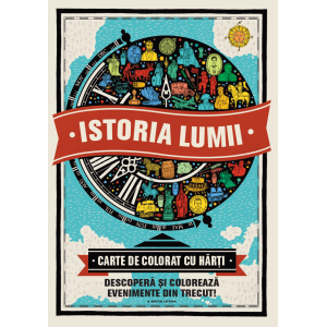 Istoria lumii. Carte de colorat cu hărți