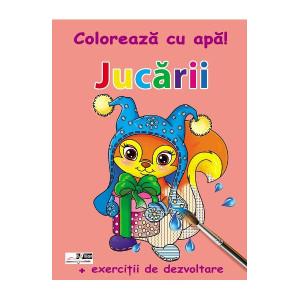 Jucării. Colorează cu apă!