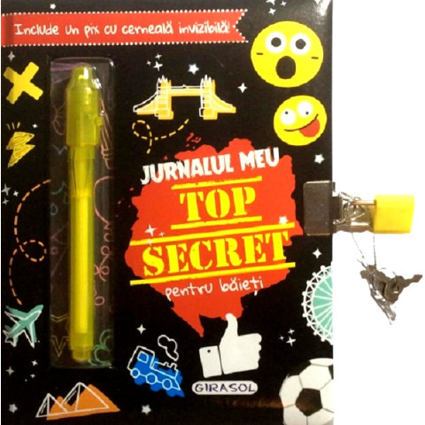 Jurnalul meu top secret pentru băieți