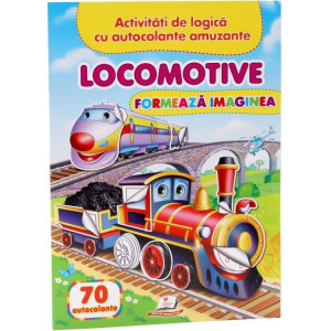 Locomotive - Formează imaginea + 70 autocolante 