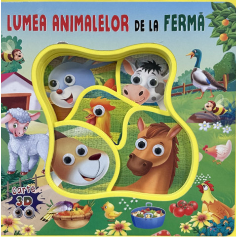 Lumea animalelor de la fermă. Carte 3D