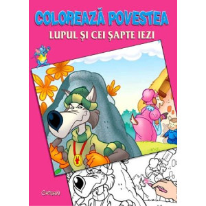 Lupul şi cei şapte iezi (Coloreaza povestea)