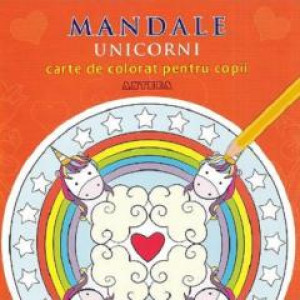 Mandale: Unicorni Carte de colorat pentru copii