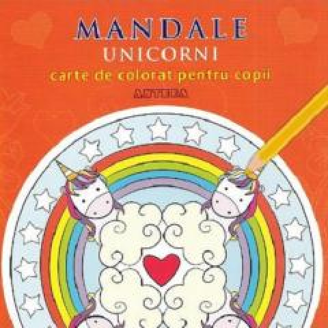 Mandale: Unicorni Carte de colorat pentru copii