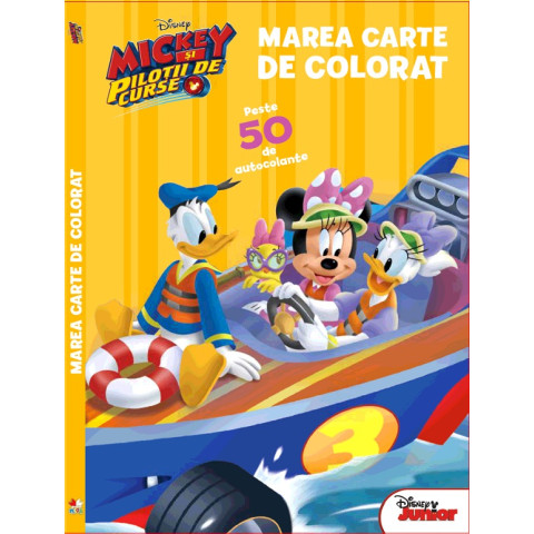 Disney. Mickey și piloții de curse. Marea carte de colorat. Peste 50 de autocolante