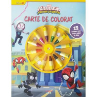 Marvel. Paienjenelul și prietenii lui uimitori. Carte de colorat. 12 creioane mici pentru maini de pitici