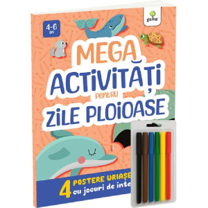 Mega activități pentru zile ploioase. 4 postere uriașe