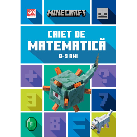 Minecraft - Caiet de matematică 8-9 ani