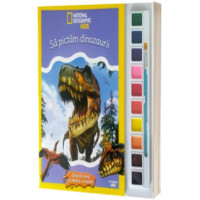 National Geographic Kids. Să pictăm dinozaurii. Carte de colorat cu pensulă și acuarele