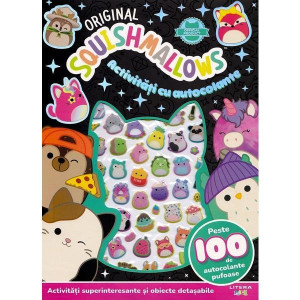 Original Squishmallows. Activități cu autocolante