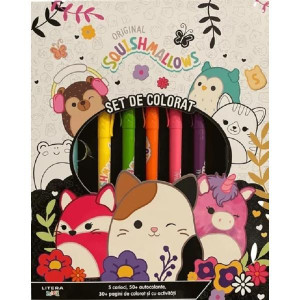 Original Squishmallows. Set de colorat