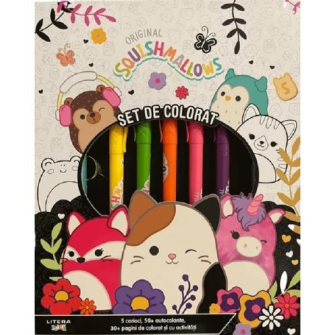 Original Squishmallows. Set de colorat