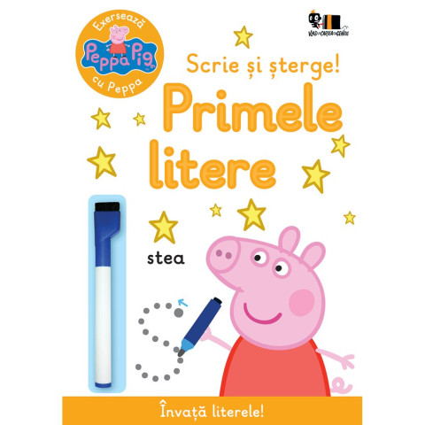 Peppa Pig: Exersează cu Peppa. Scrie și șterge! Primele litere