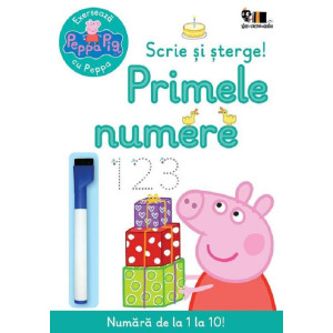 Peppa Pig: Scrie și șterge! Primele numere