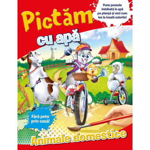 Pictăm cu apă. Animale domestice