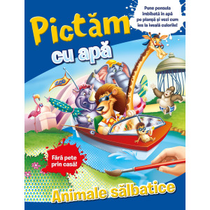 Pictăm cu apă. Animale sălbatice