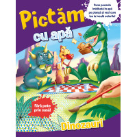 Pictăm cu apă. Dinozauri