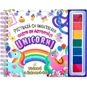 Pictează cu degetelele: Unicorni
