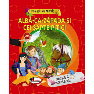 Povești cu puzzle - Albă-ca-zăpada și cei șapte pitici