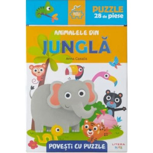 Povești cu puzzle. Animalele din junglă