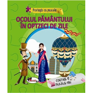 Povești cu puzzle - Ocolul Pământului în 80 de zile