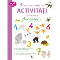 Prima mea carte de activități cu numere de la 3 la 6 ani. Montessori