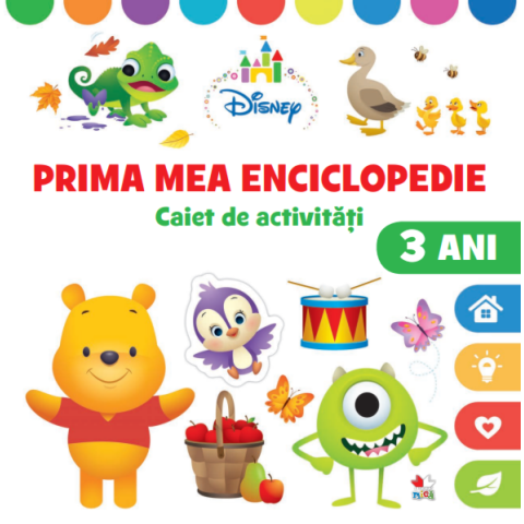 Disney. Prima mea enciclopedie. Caiet de activități 3 ani