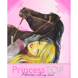 Princess top horses - coloring book