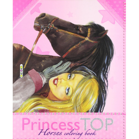 Princess top horses - coloring book