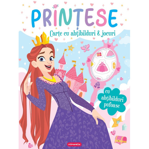 Prințese. Carte cu abțibilduri și jocuri