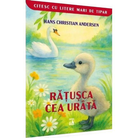 Rățușca cea urâtă. Citesc cu litere mari de tipar