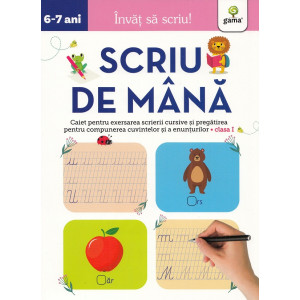 Scriu de mână 6-7 ani. Învăț să scriu!