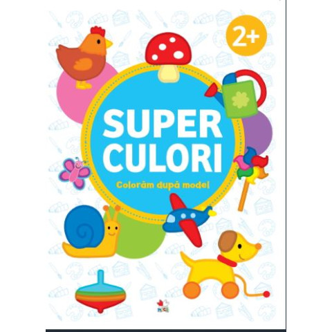 Superculori. Colorăm după model 2+