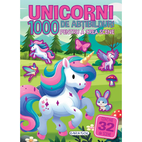 Unicorni. 1000 de abțibilduri pentru a crea scene