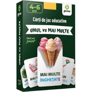 Unul vs mai multe. Cărți de joc educative
