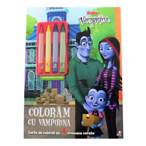 Disney Junior. Vampirina. Colorăm cu Vampirina (conține 4 creioane cerate)