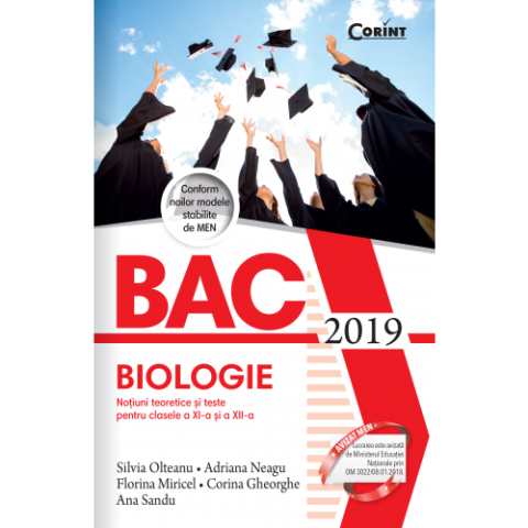 Bacalaureat 2019 - Biologie. Noțiuni teoretice și teste pentru clasele a XI-a și a XII-a