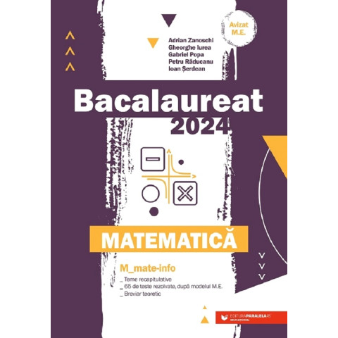 Bacalaureat 2024. Matematică M1: Mate-info