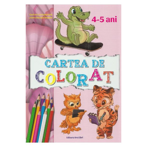 Cartea de colorat 4-5 ani