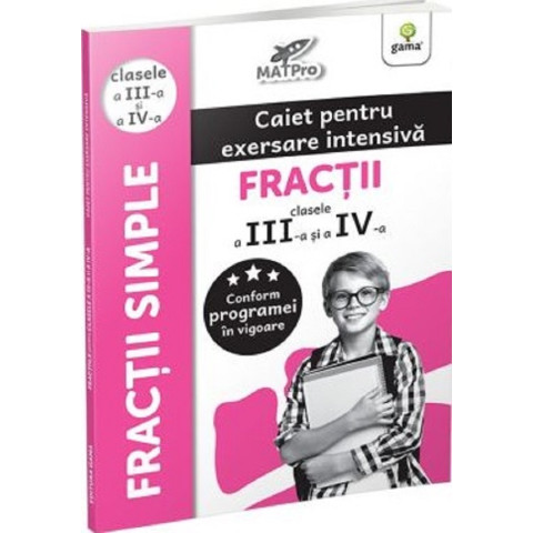 Fracții. Caiet pentru exersare intensivă - Clasa 3-4