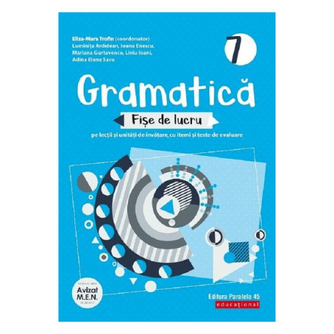 Gramatică - Clasa VII - Fișe de lucru