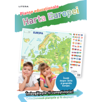 Harta Europei. Planșe educaționale