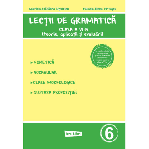 Lecții de gramatică - Clasa 6