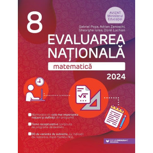 Matematică. Evaluarea Națională 2024. Clasa a VIII-a