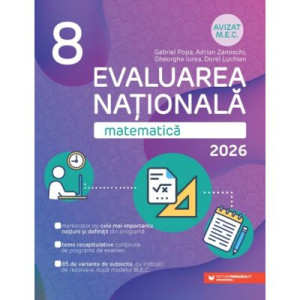 Evaluarea Națională 2026. Matematică. Clasa 8