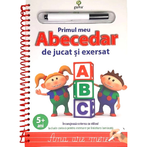 Primul meu abecedar de jucat și exersat 5 ani+